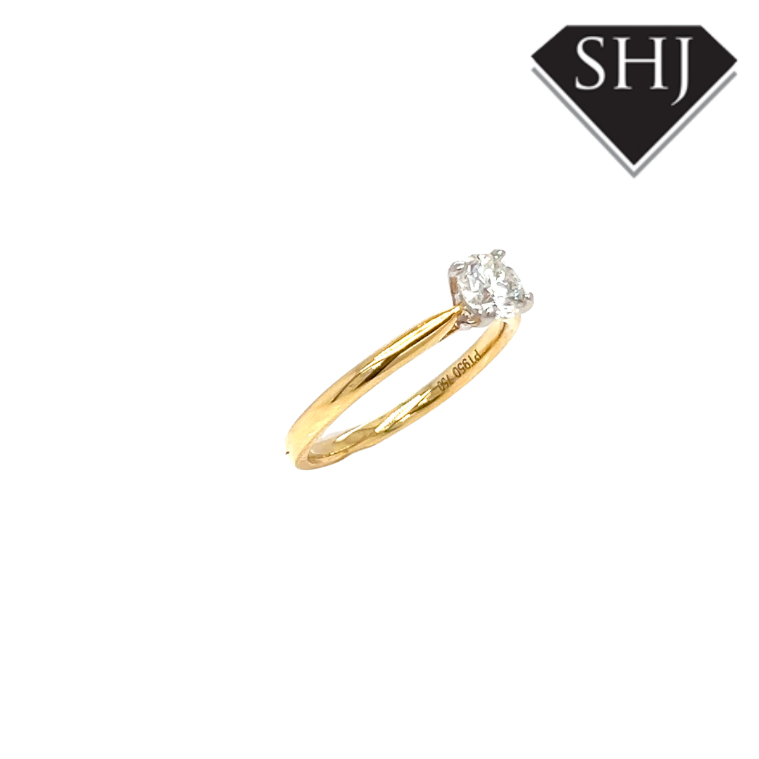 18ct Yellow Gold  0.50ct Diamond Engagement Ring