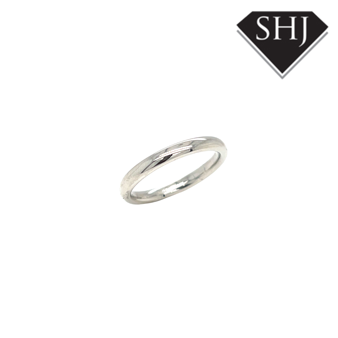 Platinum 2.5mm Court Wedding Band