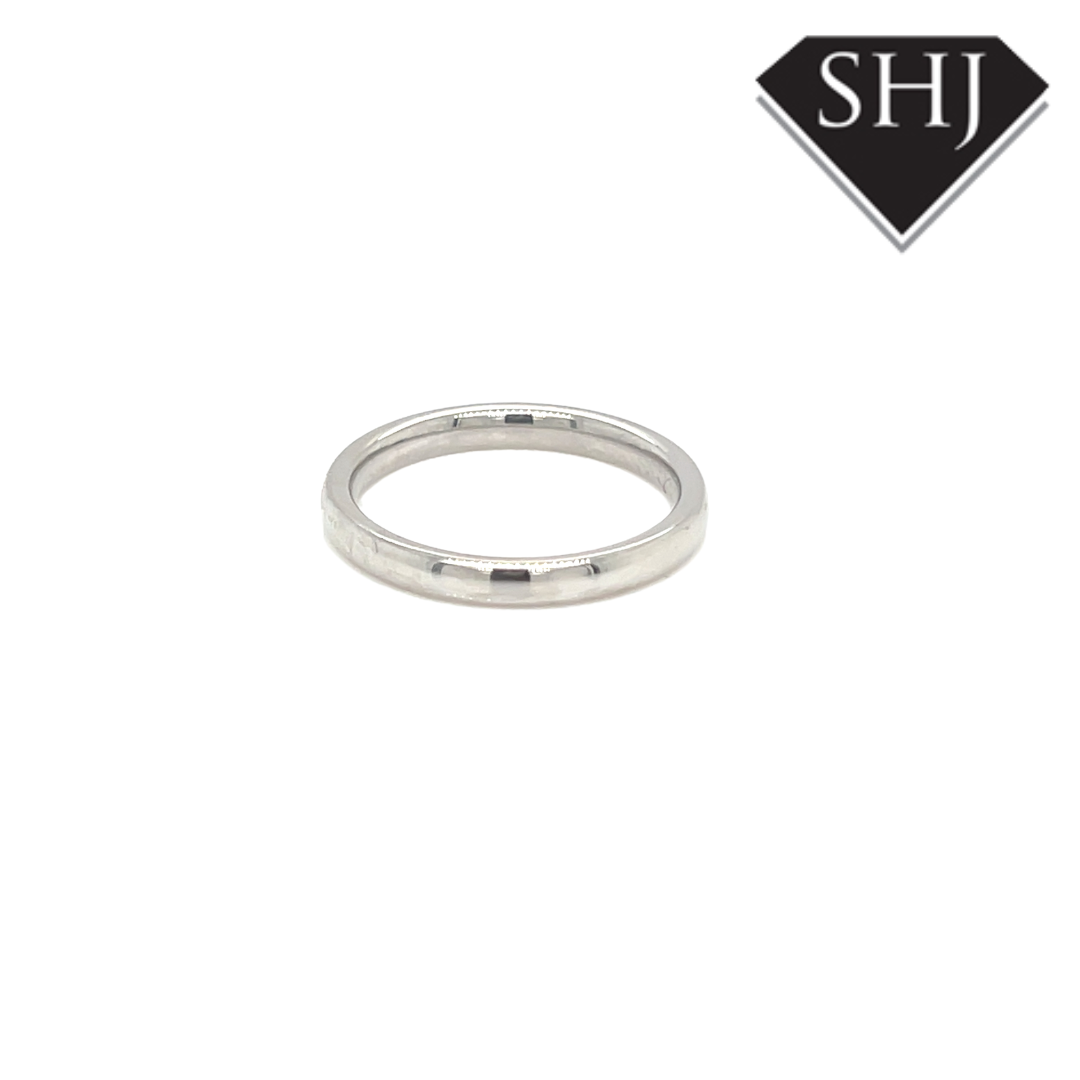 Platinum 2.5mm Court Wedding Band