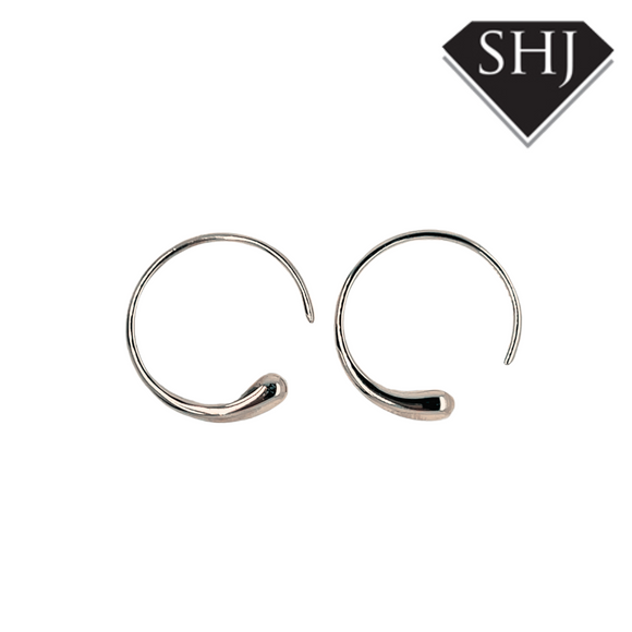 Silver Luna Hoops Lucy Q