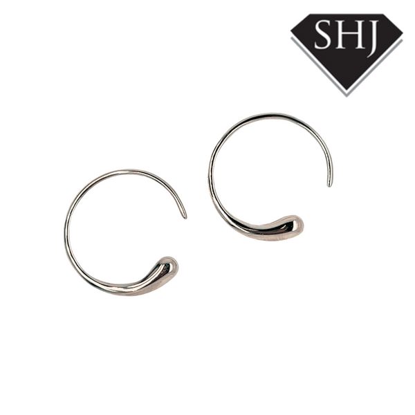 Silver Luna Hoops Lucy Q