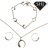 Silver Luna Hoops Lucy Q