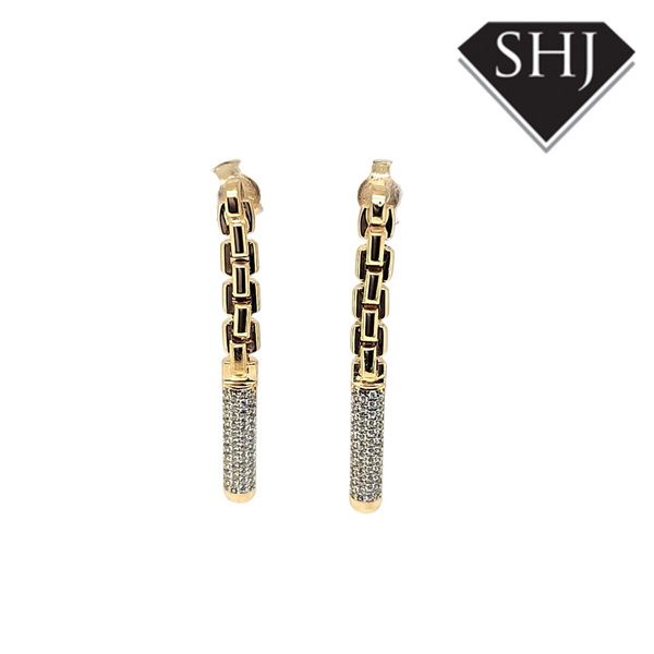 Silver Gold Plated Earrings Bracinni