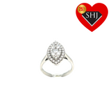 Platinum Diamond Cluster Ring