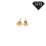 9ct Yellow Gold Heart Earrings