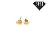 9ct Yellow Gold Heart Earrings