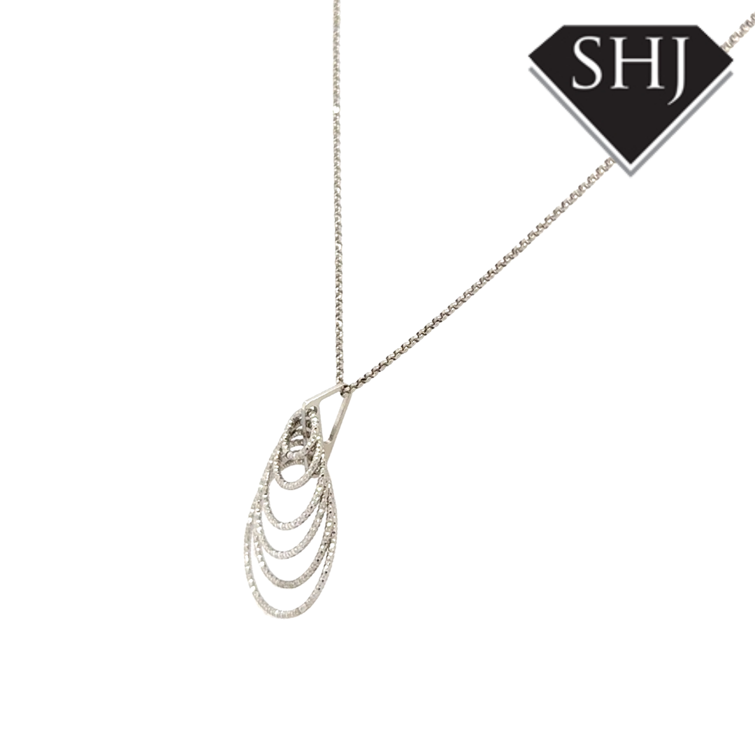 Silver Circle Pendant and Chain