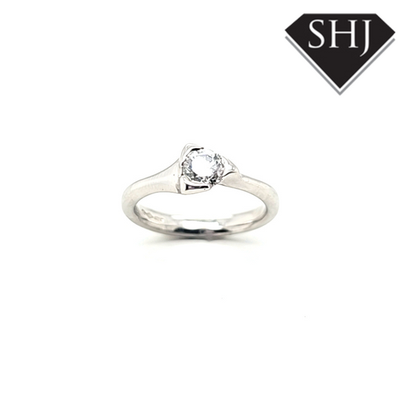 Platinum Diamond Single Stone Ring