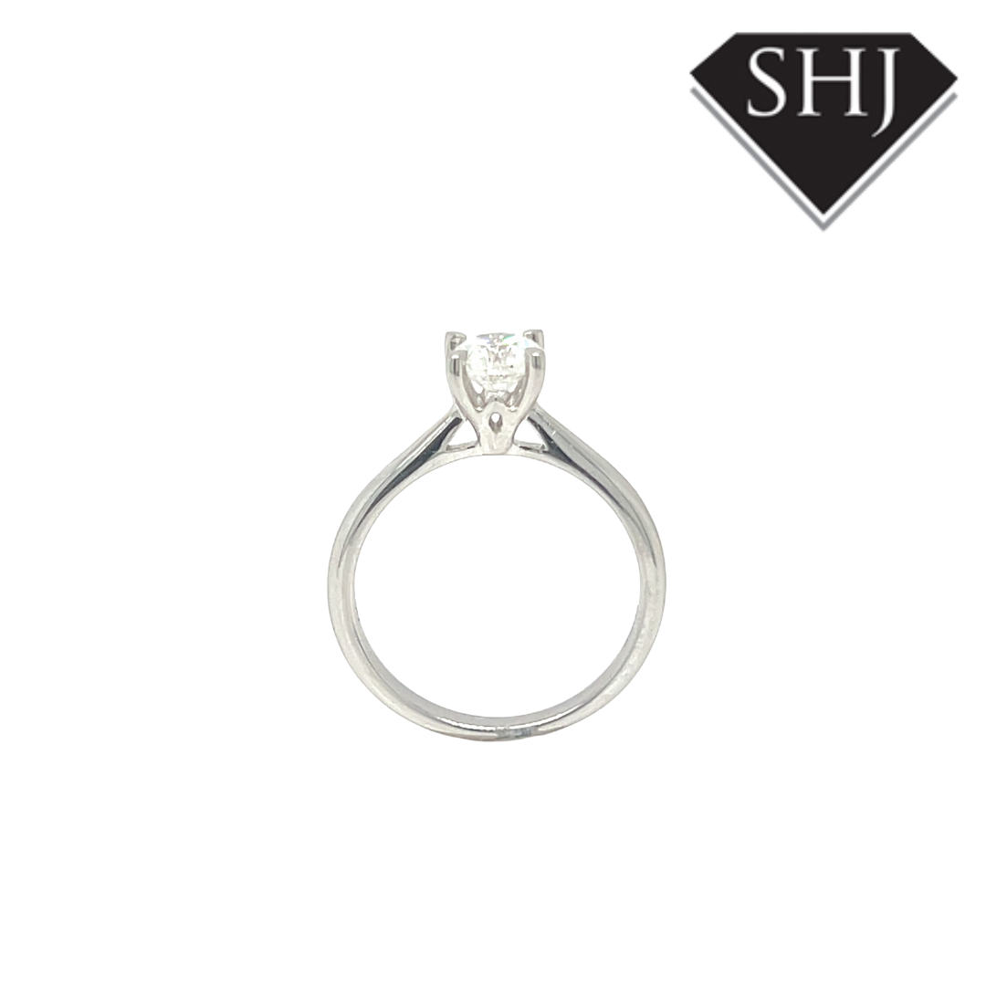 Platinum Single Stone 0.70ct Diamond Ring