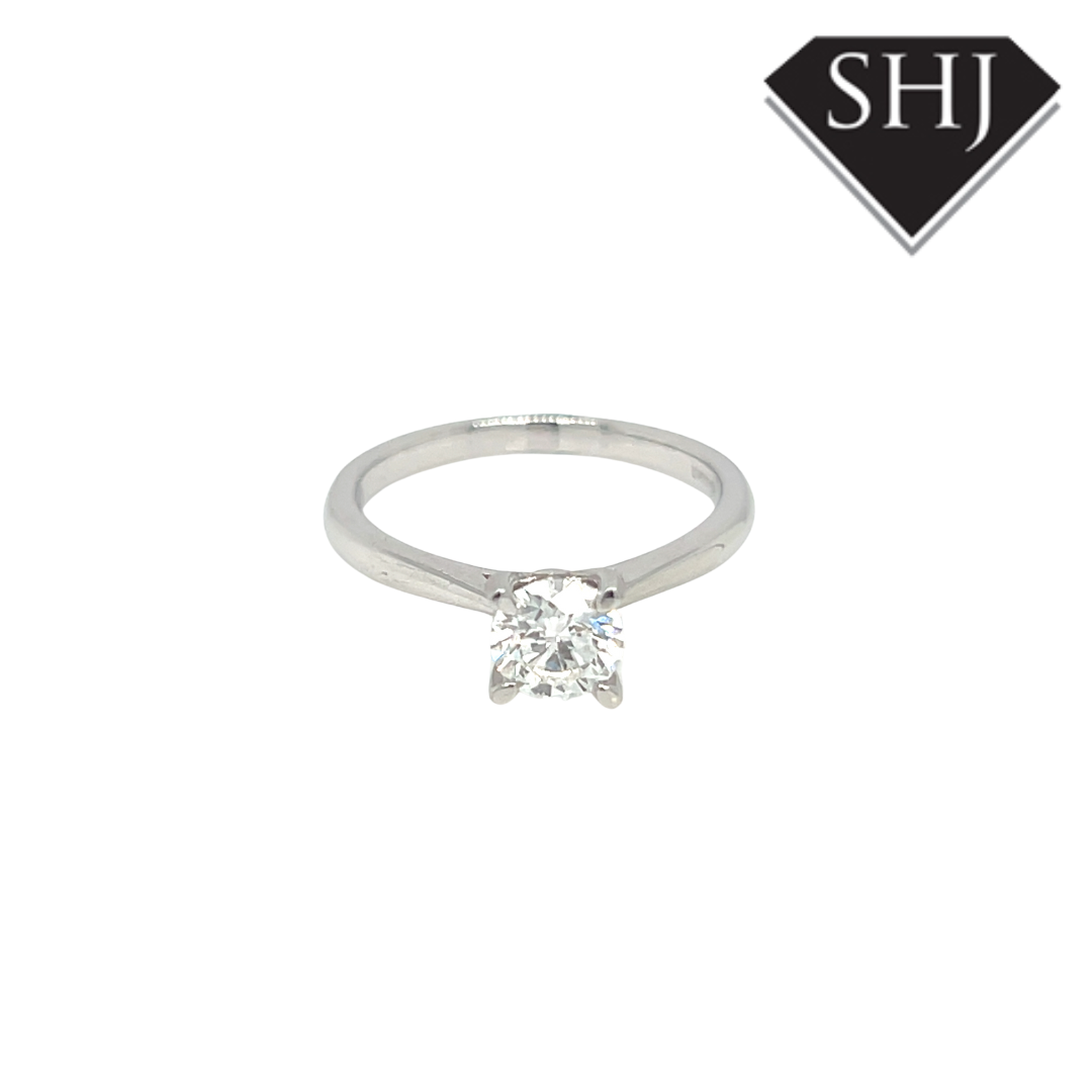 Platinum Single Stone 0.70ct Diamond Ring