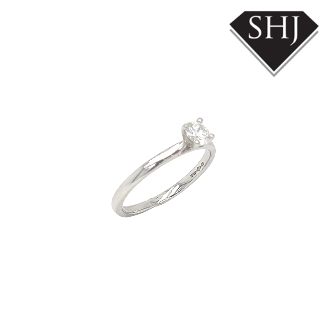 Platinum Single Stone 0.40ct Diamond Ring