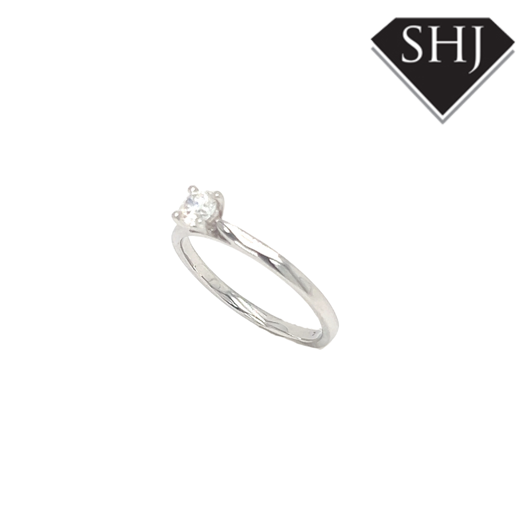 Platinum Single Stone 0.40ct Diamond Ring