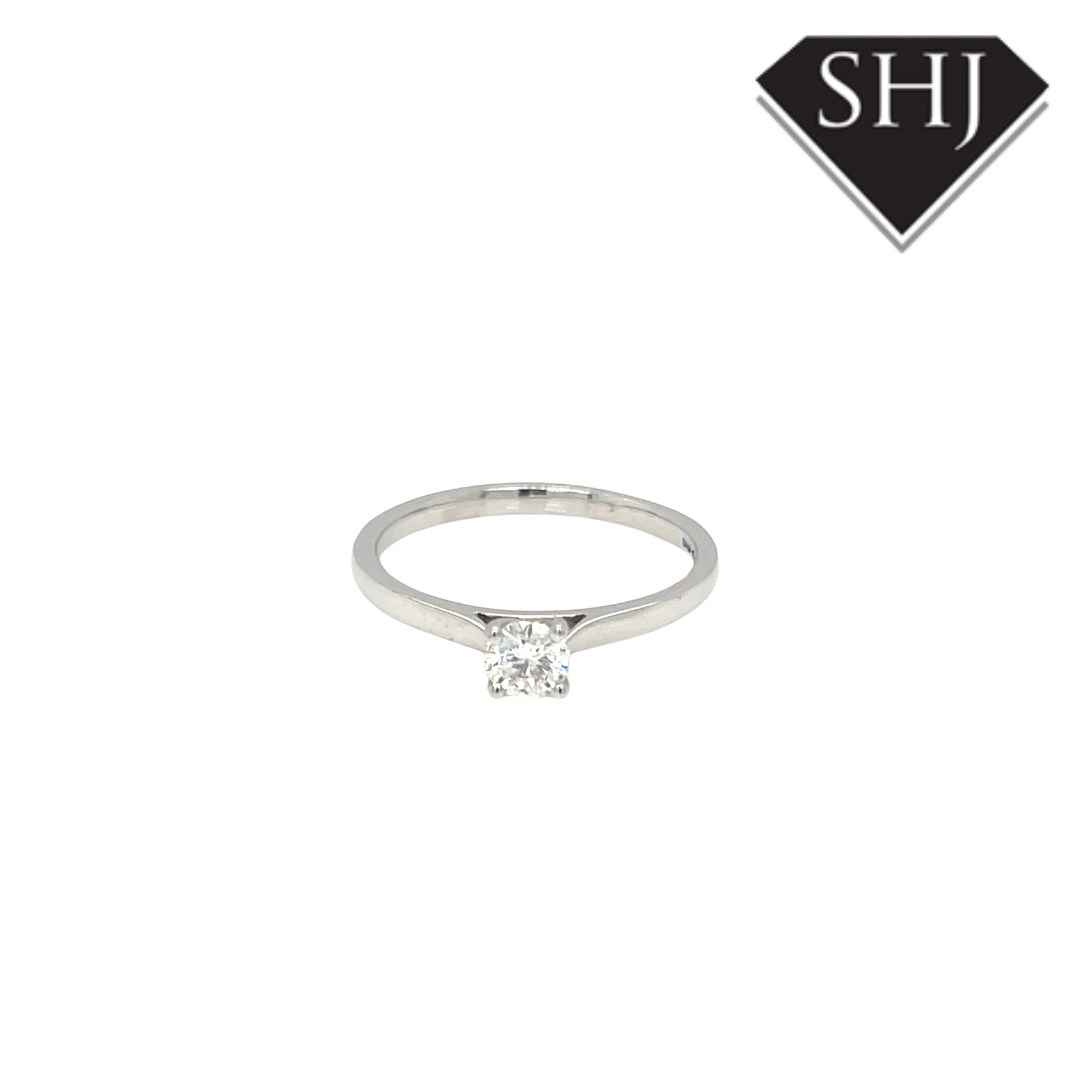 Platinum Single Stone 0.40ct Diamond Ring