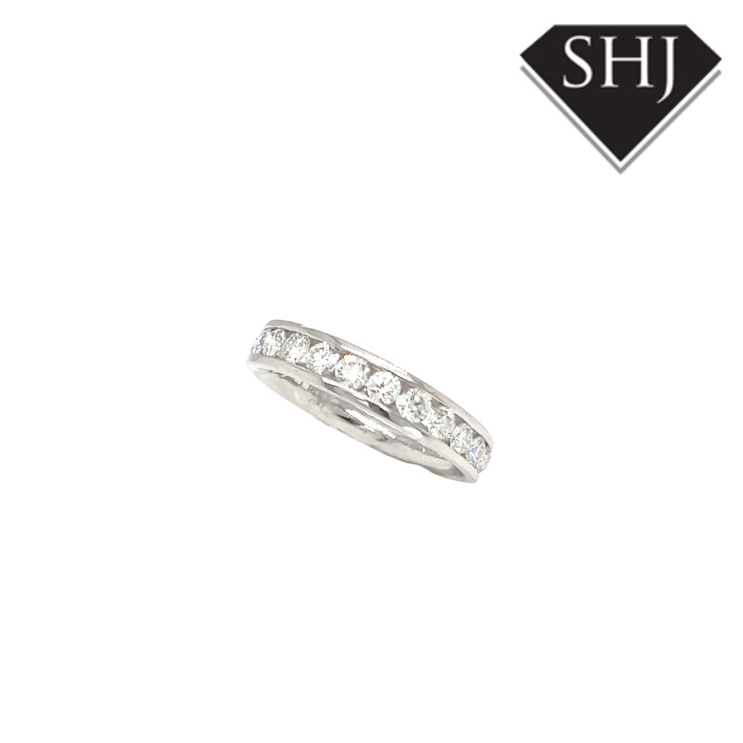 Platinum 1.00ct Diamond Eternity Ring