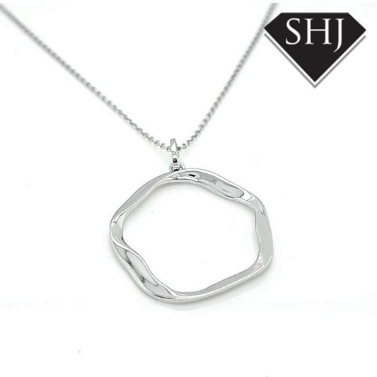 Silver Abstract Silver Pendant
