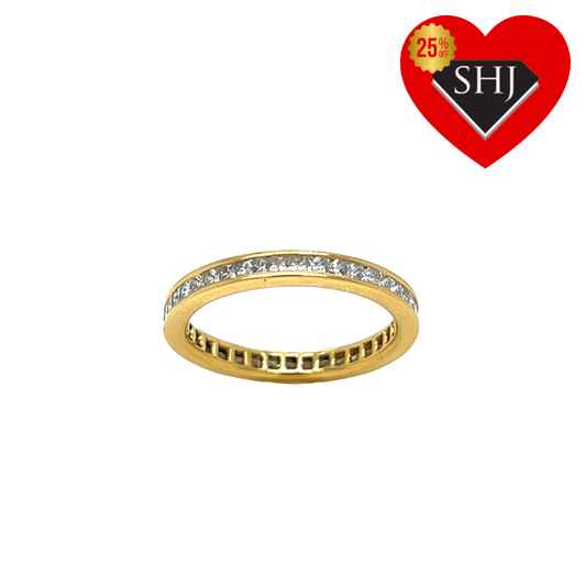 18ct Yellow Gold 0.92ct Diamond Full Eternity Ring