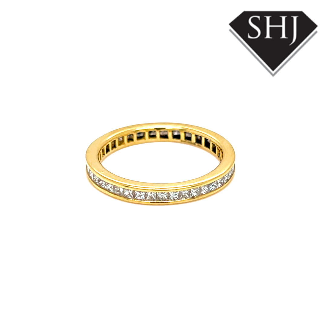 18ct Yellow Gold 0.92ct Diamond Full Eternity Ring