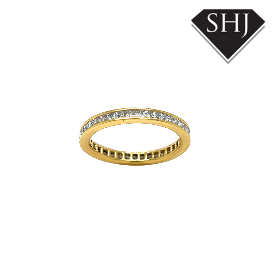 18ct Yellow Gold 0.92ct Diamond Full Eternity Ring