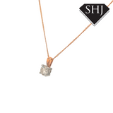 18ct Yellow White Gold 0.40ct Diamond Pendant
