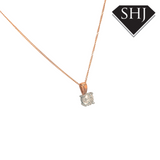 18ct Yellow White Gold 0.40ct Diamond Pendant