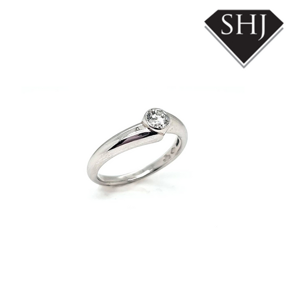 Platinum Diamond Single Stone Ring 0.25ct