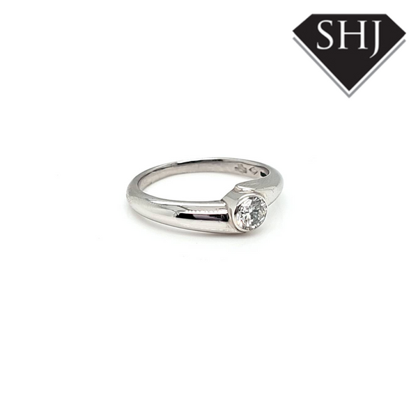 Platinum Diamond Single Stone Ring 0.25ct