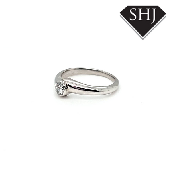 Platinum Diamond Single Stone Ring 0.25ct