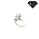 Platinum Diamond Cluster Ring