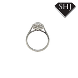 Platinum Diamond Cluster Ring