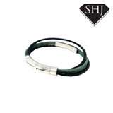 Green Leather Bracelet