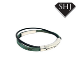 Green Leather Bracelet