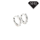 18ct White Gold Diamond Hoops 0.28ct