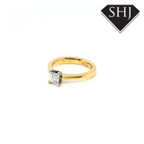 18ct Yellow Gold Princess Cut Diamond Ring 0.40ct