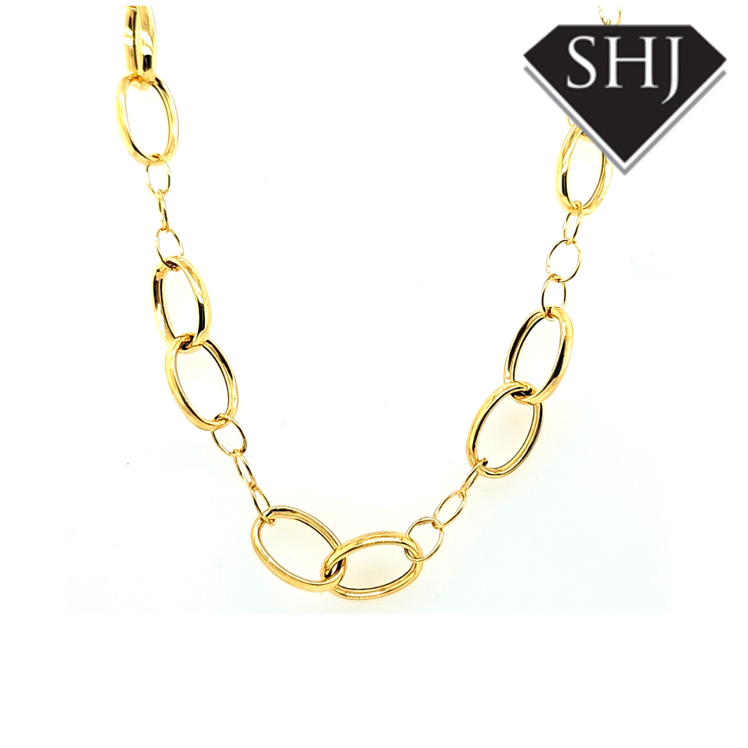 Bracini Silver Gold Plated Necklace