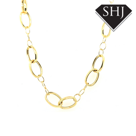 Bracini Silver Gold Plated Necklace