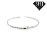 Silver Gold Plated Bangle