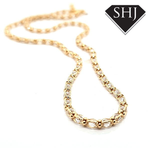 Bracini Silver Gold Plated Necklace