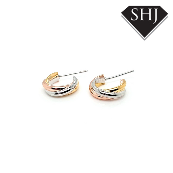 Gold Plated Silver Hoops