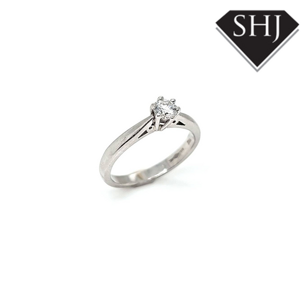 Platinum Diamond Single Stone Ring 0.25ct