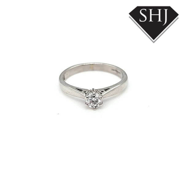 Platinum Diamond Single Stone Ring 0.25ct