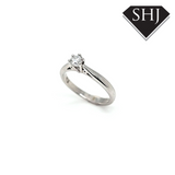 Platinum Diamond Single Stone Ring 0.25ct