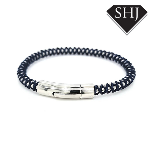 Mens Steel Bead Bracelet