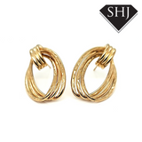 9ct Yellow Gold Triple Hoop Earrings