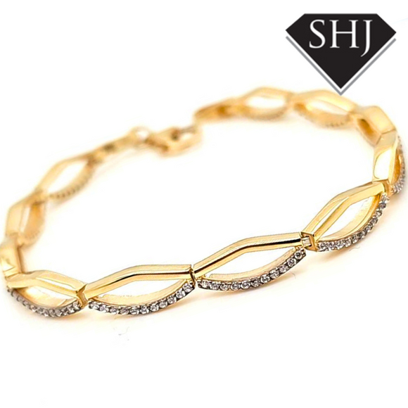 Silver Gold Plated Bracelet