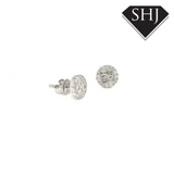 9ct White Gold Diamond Earrings 0.28ct