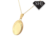 9ct Yellow Gold Oval Locket