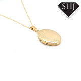 9ct Yellow Gold Oval Locket