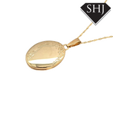 9ct Yellow Gold Oval Locket