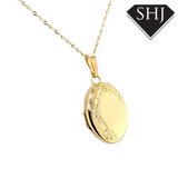 9ct Yellow Gold Oval Locket