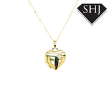 9ct Diamond Set Heart Locket